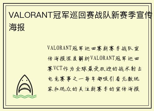 VALORANT冠军巡回赛战队新赛季宣传海报